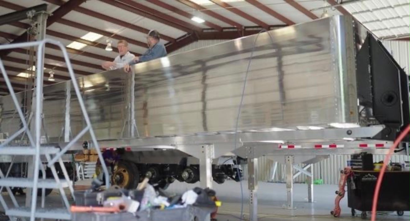 End Dump Trailer frame and structural damage repair
